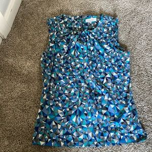 Geometric Sleeveless Calvin Klein Blouse